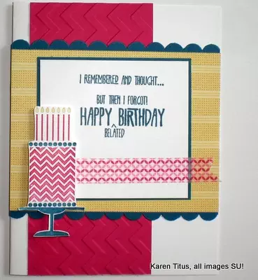 Birthday Cake handmade card