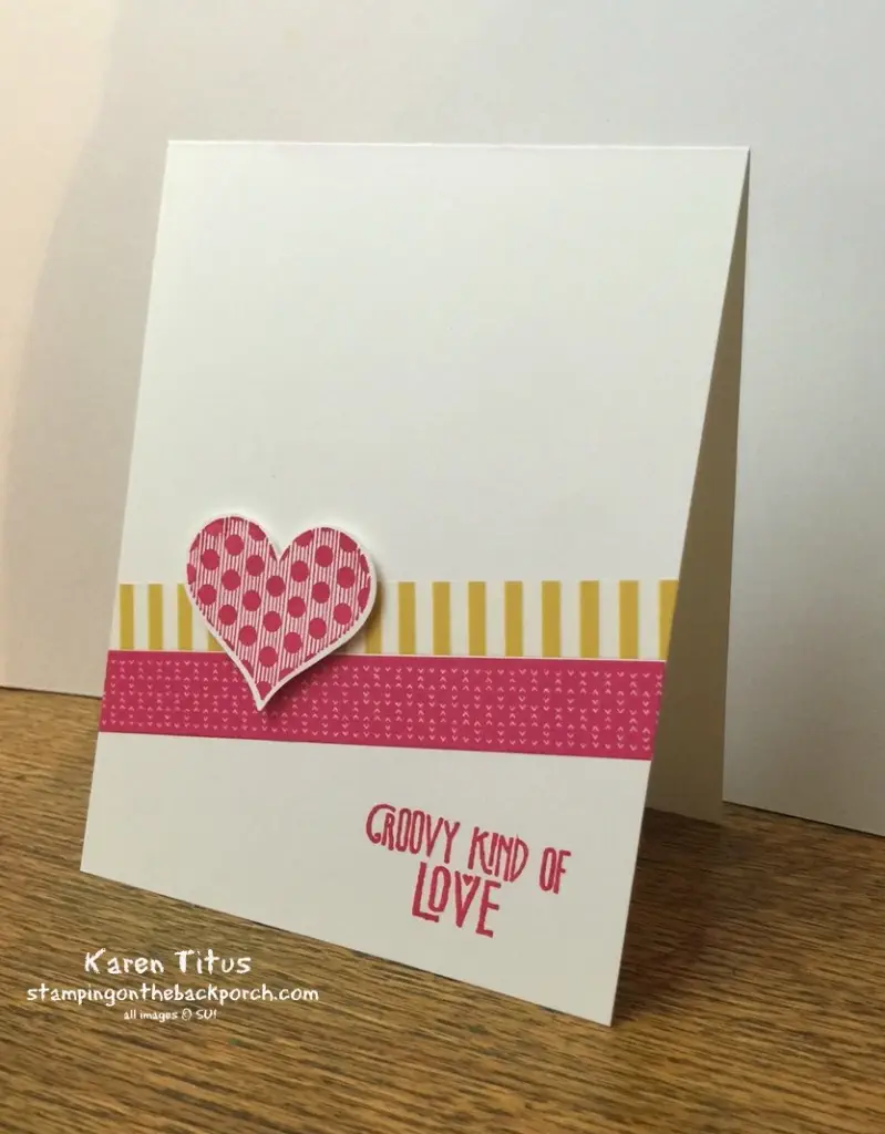 handmade Valentine card