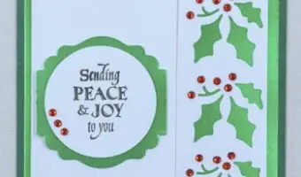 Holly Berry Punch Christmas Card