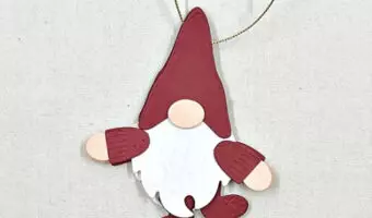 how to make a dancing gnome paper ornament