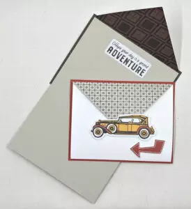masculine envelope flap card